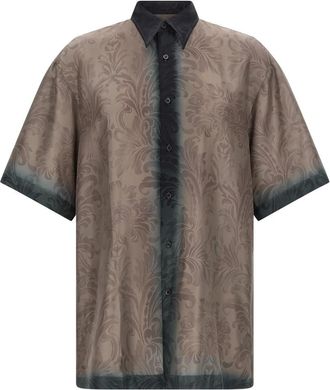 Dries Van Noten Multicolor Floral Print Shirt
