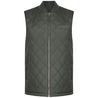 Hackett Modular Mens Olive Gilet - Size X-Small