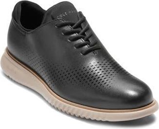 Cole Haan 2.ZeroGrand Laser Wing Derby in Black /Cobblestone at Nordstrom Rack, Size 11.5