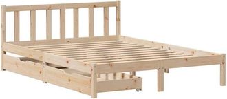 vidaXL Bed Frame without Mattress 120x200 cm Solid Wood Pine Vidaxl