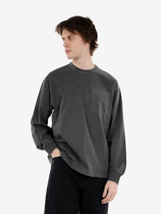 Carhartt Work in Progress L/S Torion pocket t-shirt black grind wash