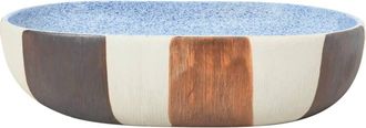 Berkfield Home Durable Countertop Basin Multicolour Oval 59x40x14 cm Ceramic | Size: 59 x 40 x 14 cm