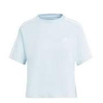 adidas (WMNS) adidas Essentials 3-Stripes Crop T-shirt Asia Sizing Blue IS1568