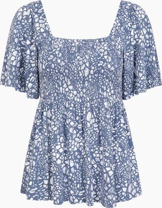 Mountain Warehouse Womens Mountain Warehouse Womens/Ladies Hydra Shirred Top - Navy - Size: 12