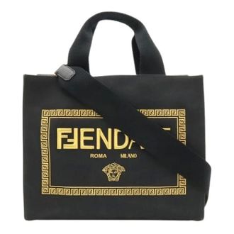 Fendi Pre-owned Vintage Canvas Tote - Pre-owned - Mujer - Negro - ONE SIZE