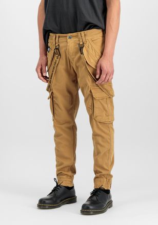 Alpha Industries Cargohose ALPHA INDUSTRIES Utility Pant, Herren, Gr. 28, Normalgr&ouml;ssen, gr&uuml;n (khaki), Obermaterial: 98% Baumwolle, 2% Elastan; Futter: 100% Baumwolle,