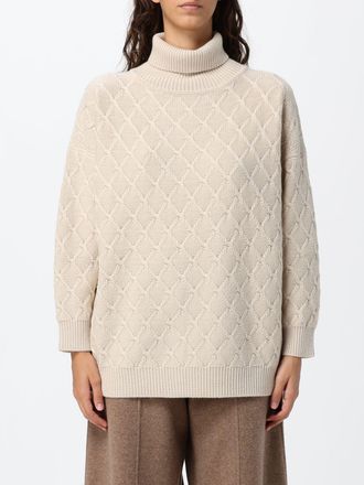 Max Mara Wool and Cashmere Turtleneck Jumper with Dropped Shoulders