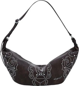 Desigual Munster Poker Face Bag - Dames - Schoudertassen - Bruin - ONE Size - Tassen