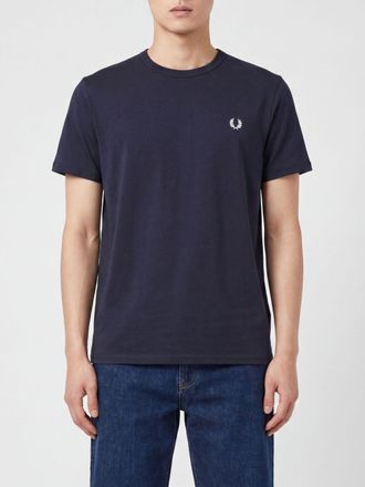 Fred Perry T-shirt slim fit in cotone girocollo con logo ricamato