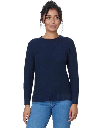 L.L.Bean L. L.Bean Sweater Womens Navy Cotton Cotton Rollneck Pullover GBO3739