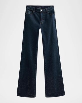 Veronica Beard Crosbie Rhinestone Gradient Jeans