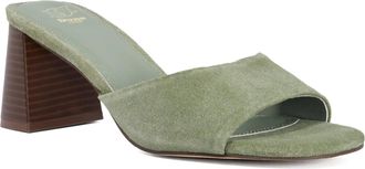 Dune London Womens Ladies Jadely - Suede Mules - Green - Size UK 3