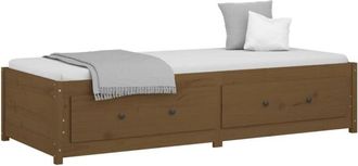 vidaXL Vidaxl - Day Bed without Mattress Honey Brown 90x190 cm Single Solid Wood Pine