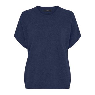 BTF-CPH Btfcph - Ronde hals gebreid T-shirt - Dames - Truien - Blauw - Maat: XS Wol