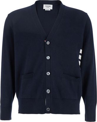Thom Browne Blue 4Bar Cardigan