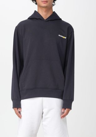 Barrow Felpa con cappuccio in cotone stampata Barrow