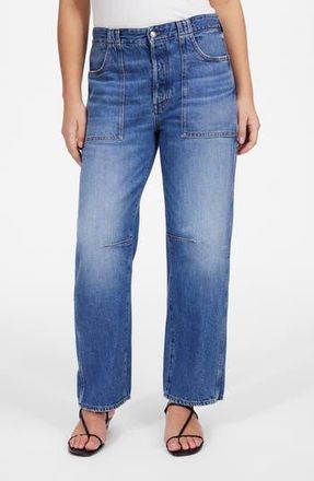 Madewell The Darted Utility Barrel Leg Jeans in Kingsmark Wash at Nordstrom Rack, Size 27