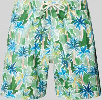 Hartford Badehose mit elastischem Bund in Oliv, Größe XXL