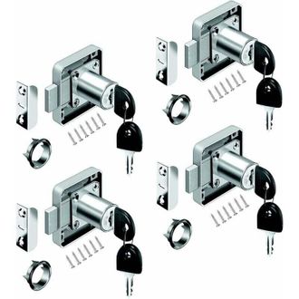 OEM Cerraduras Para Cajones De Oficina, Cerraduras Cil&iacute;ndricas Para Muebles, Ideales Para Cerrar Armarios, Cajones, Alacenas, Etc., Gruesas Y Duraderas - 