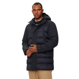 Geox Heren, Mantels, Blauw, Maat: 3XL Leer