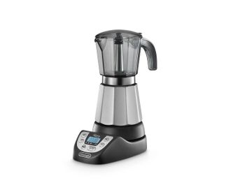 DeLonghi Cafetera El&eacute;ctrica Moka Delonghi Alicia Plus Emkp 63.b, Color Negro Y Plateado