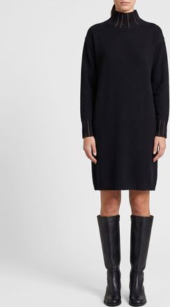 Fabiana Filippi Mini abito dolcevita in maglia di lana, seta e cashmere