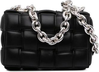 Bottega Veneta Pre-owned Padded Cassette Schoudertas - unisex - Vintage Schoudertas - Zwart - ONE Size - Leer - Vintage