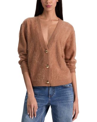 Alice & Olivia Alice + Olivia Bradley Short Cashmere-Blend Cardigan
