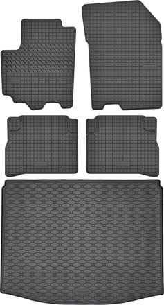 OEM Juego De Alfombrillas De Goma Para Coche Y Alfombrilla Para Maletero Para Suzuki Sx4 Ii S-cross Suv (2013-2021)