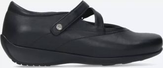 Wolky Womens 350 Passion Shoes In Black Leather Leather
