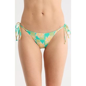 Billabong Trippin On Sun Maya Bikini Bottoms in Aqua Multi at Nordstrom Rack, Size X-Small