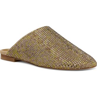 Stuart Weitzman Talia Shine Mule in Golden Olive at Nordstrom, Size 7.5