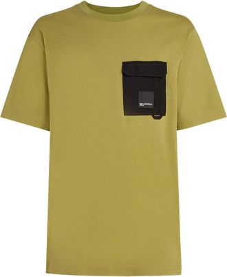 Karl Lagerfeld chest pocket t-shirt - men - Organic Cotton/Polyester - L - Green