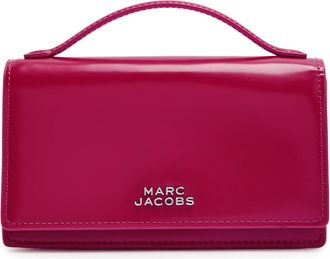 Marc Jacobs The Glam Mirror Mini Glossed Leather Cross-body bag - Pink - One Size