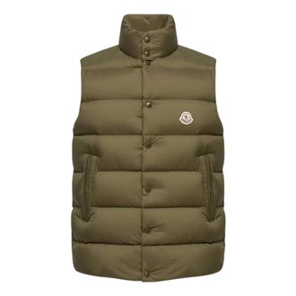 Moncler Tibb Donsgilet - Heren - Jassen - Groen - Maat: 3XL Zijde