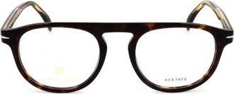 David Beckham Db 7024 Tortoiseshell Round Rectangular Eyeglasses