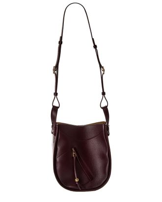 Loewe Hammock Slice Leather Hobo Bag