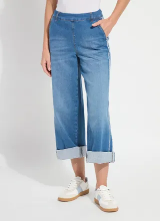 Lyss&eacute; Andie Fringe Detail Premium Denim (30 Inseam)