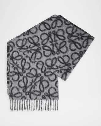 Loewe Wool and Cashmere Anagram Scarf