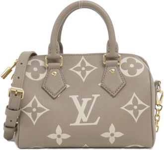 Louis Vuitton Monogram Empreinte Tourterelle Leather Boston Bag (Pre-Owned)