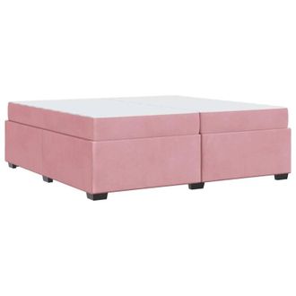 vidaXL Estructura De Cama Con Colch&oacute;n Rosa 200 X 200 Cm Terciopelo Vidaxl