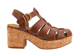 Corkys Footwear Womens Fishin For A Compliment Chunky Block Heel In Bourbon