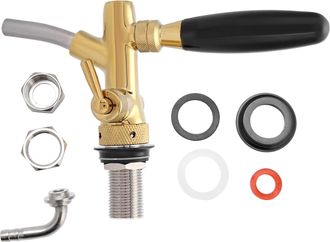 OEM Grifo Dispensador De Cerveza Ajustable De Acero Inoxidable Cromado G5/8, Grifo Para Bar Dom&eacute;stico (dorado)