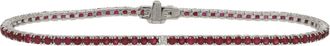Diana M. Jewels 3.48 Carat Ruby and Diamond Bracelet