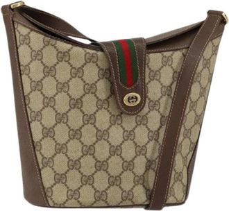 Gucci Pre-owned Bucket Bags, female, Beige, Size: ONE SIZE Pre-owned Plastic Bucket Bag