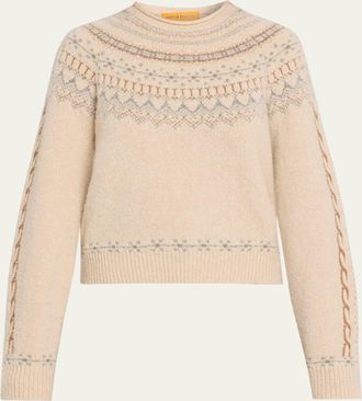 Guest In Residence Cloud Chalet Wool Cashmere Crewneck Sweater