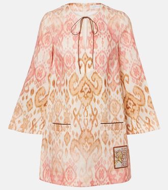 Zimmermann Aster printed linen beach dress