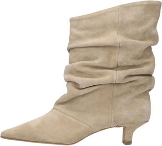Notre-V Schoenen, Dames, Beige, 37 1/2 EU, Jenna Enkellaarsjes