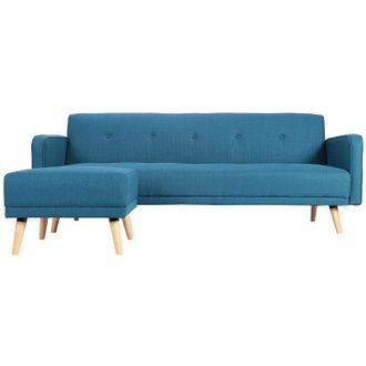 Miliboo Miliboo - Sof&aacute; De Esquina Convertible Escandinavo Azul Ulla