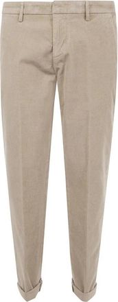 Dondup Gaubert Broek - Heren - Slim Fit Broeken - Beige - W38 - Katoen - Broeken